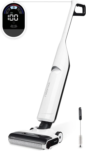 roborock Flexi Lite Humides & Sèches Aspirateur Balai sans Fil 17,000Pa, FlatReach™ pour Un Nettoyage en Profondeur, Nettoyage des Bords, Autonettoyant & Séchage Automatique, Conception légère