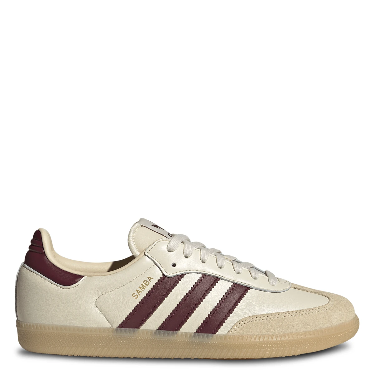 BASKETS BASSES EN CUIR WONDER WHITE-SHADOW RED-GUM 3 ADIDAS - FEMME | Place des Tendances