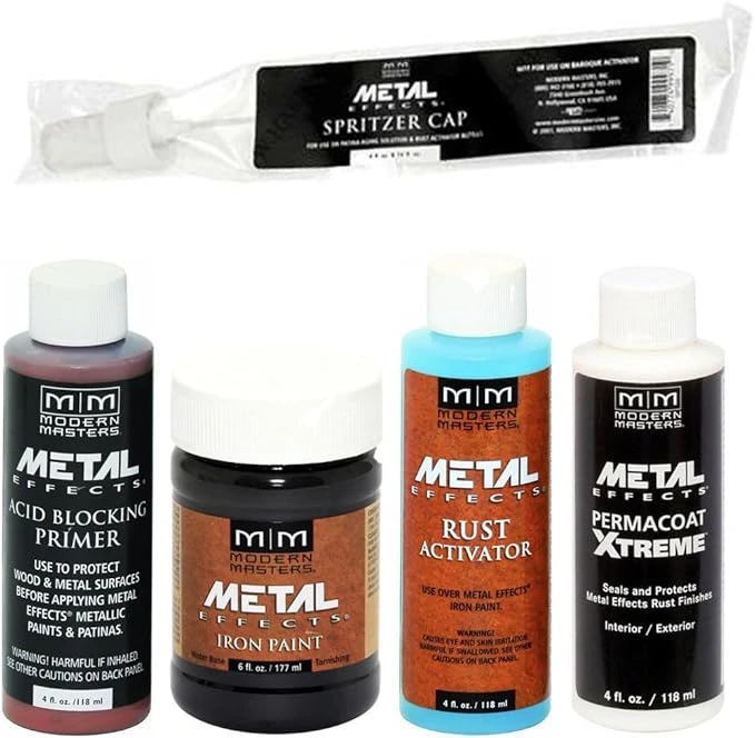 Modern Masters Metal Effects Iron Paint & Rust Activator Kit