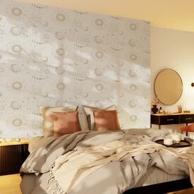 4MURS Papier peint intissé ZODIAC coloris blanc - 4MURS
