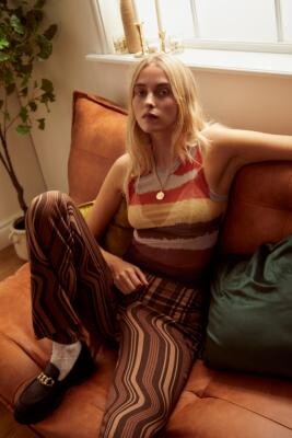 Urban Outfitters Archive - Débardeur en voile paysage orange