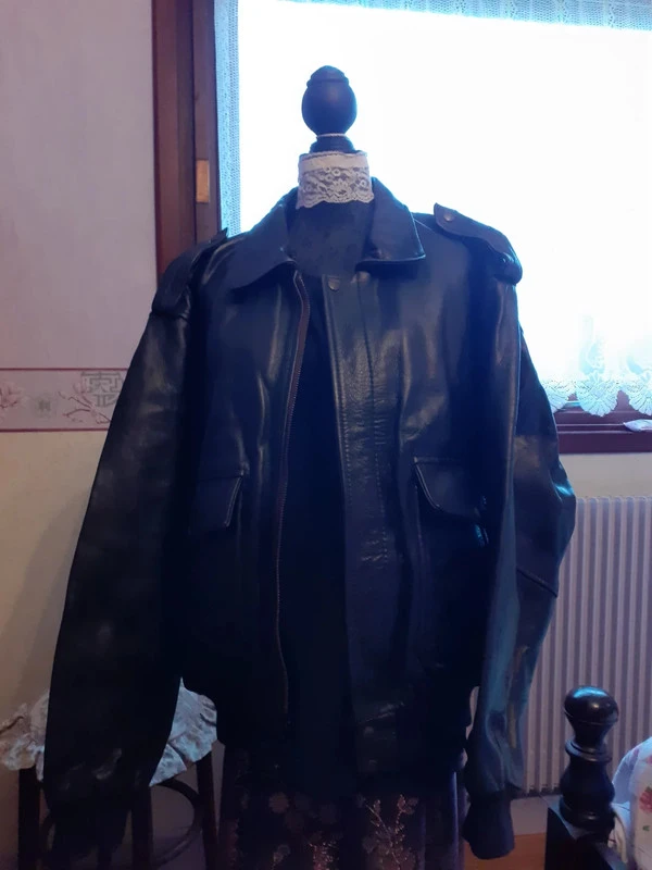 Veste cuir noir homme