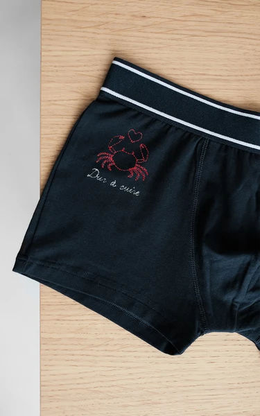 Boxer homme brodé Dur à cuire