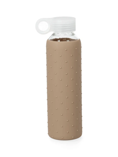 Gourde | Verre/silicone. 500 ml. | Mocha