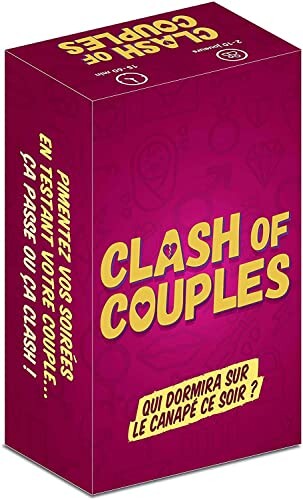 🇫🇷 Clash of Couples - Jeu Couple – 440 Cartes – Jeu de société Adulte – Idée Cadeau Couple Saint Valentin – Cadeau Couple Original – Cadeau Femme/Homme
