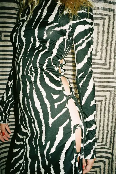 Twiggy Dress Zebra Black — Marcia