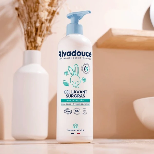 Gel Lavant Surgras Bébé Bio - Peau à Tendance Atopique