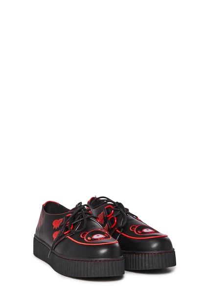 Strange Cvlt Gloomy Bear Creeper Shoes - Black