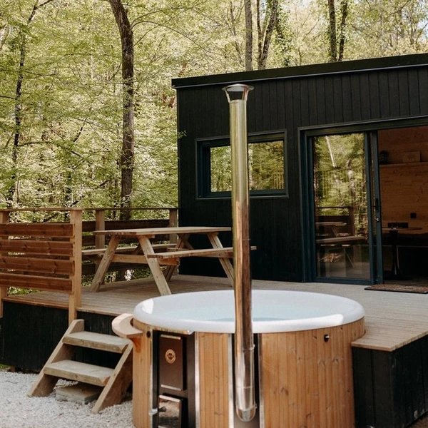 1 Nuitée en Tiny House avec Bain Nordique - Petit Déjeuner & Late Check Out