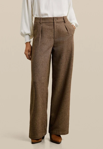 W11 TRINITY - Pantalon classique - chocolate brown