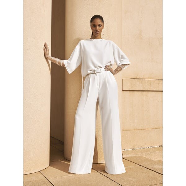 MIQUELA TROUSER | Pantalon mariée | Unconventional by Pronovias