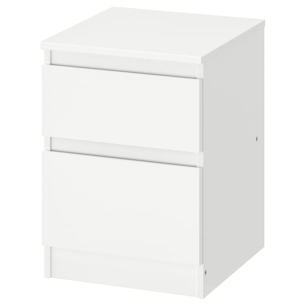KULLEN Commode 2 tiroirs, blanc, 35x49 cm - IKEA