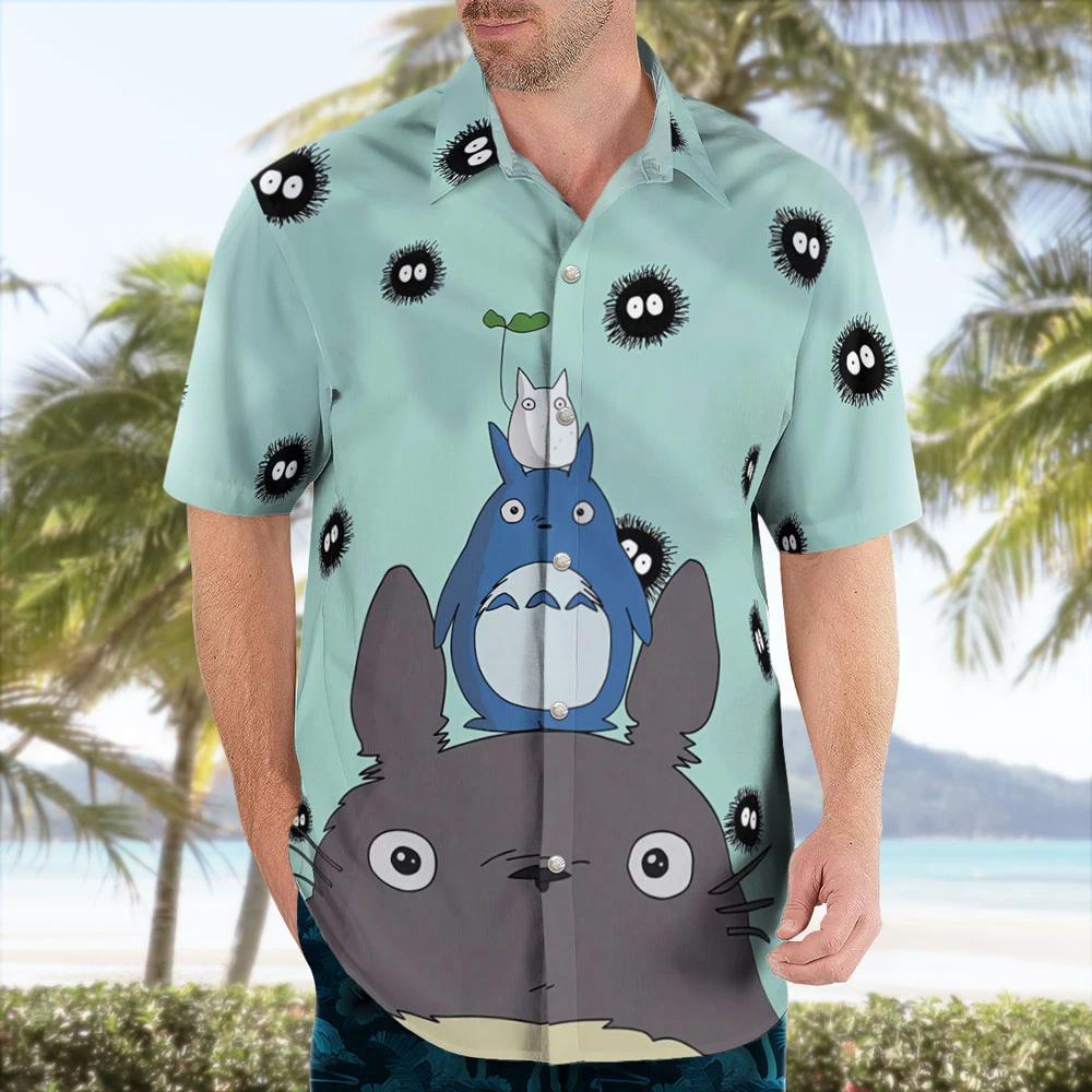 Totoro Soot Sprites Hawaiian Shirt