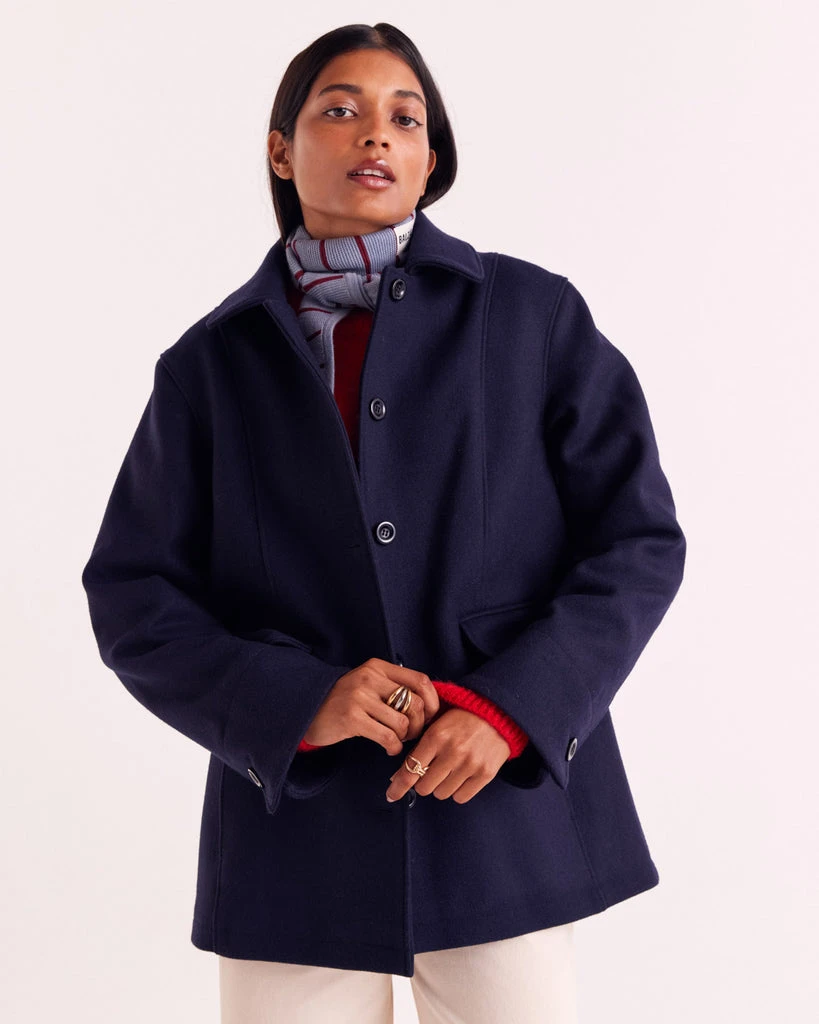 Manteau Clothilde bleu marine