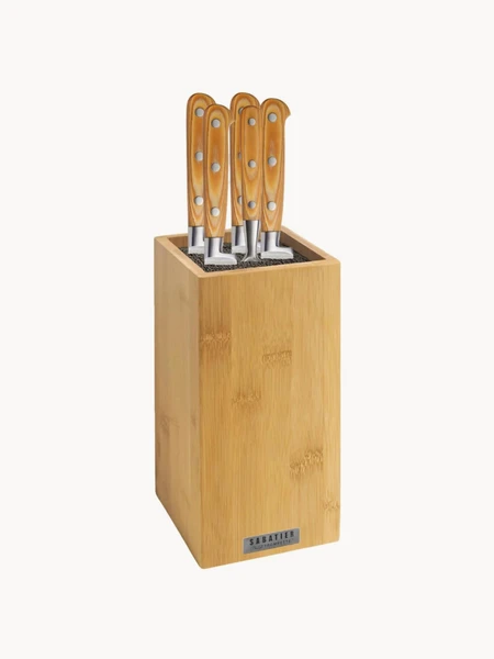 Ensemble de couteaux de cuisine et bloc Essentiel - 6 pièces