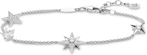 THOMAS SABO Femme Argent Bracelet statement - A1916-051-14-L19v : Amazon.fr: Bijoux