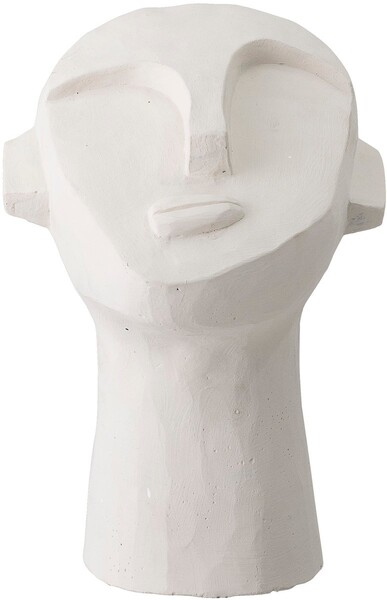Sculpture tête abstraite en ciment - Bloomingville