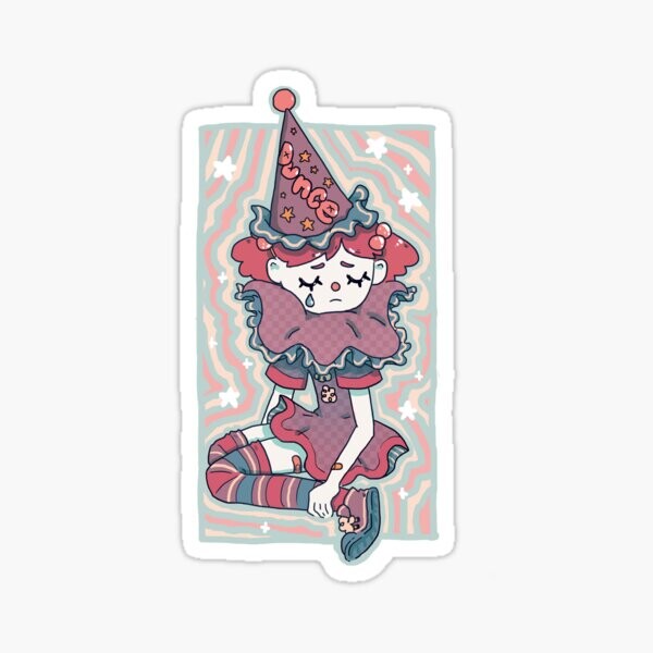 La tête haute, reine, ta casquette Dunce tombe | Sticker