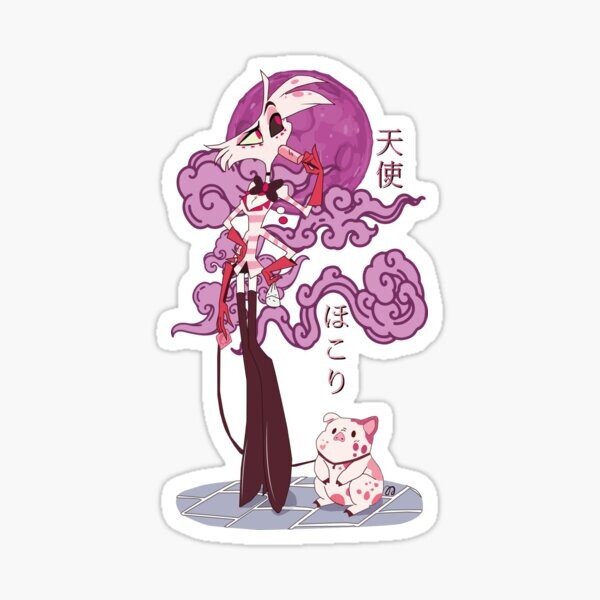 Animal de compagnie de poussière d'ange - Hôtel Hazbin | Sticker
