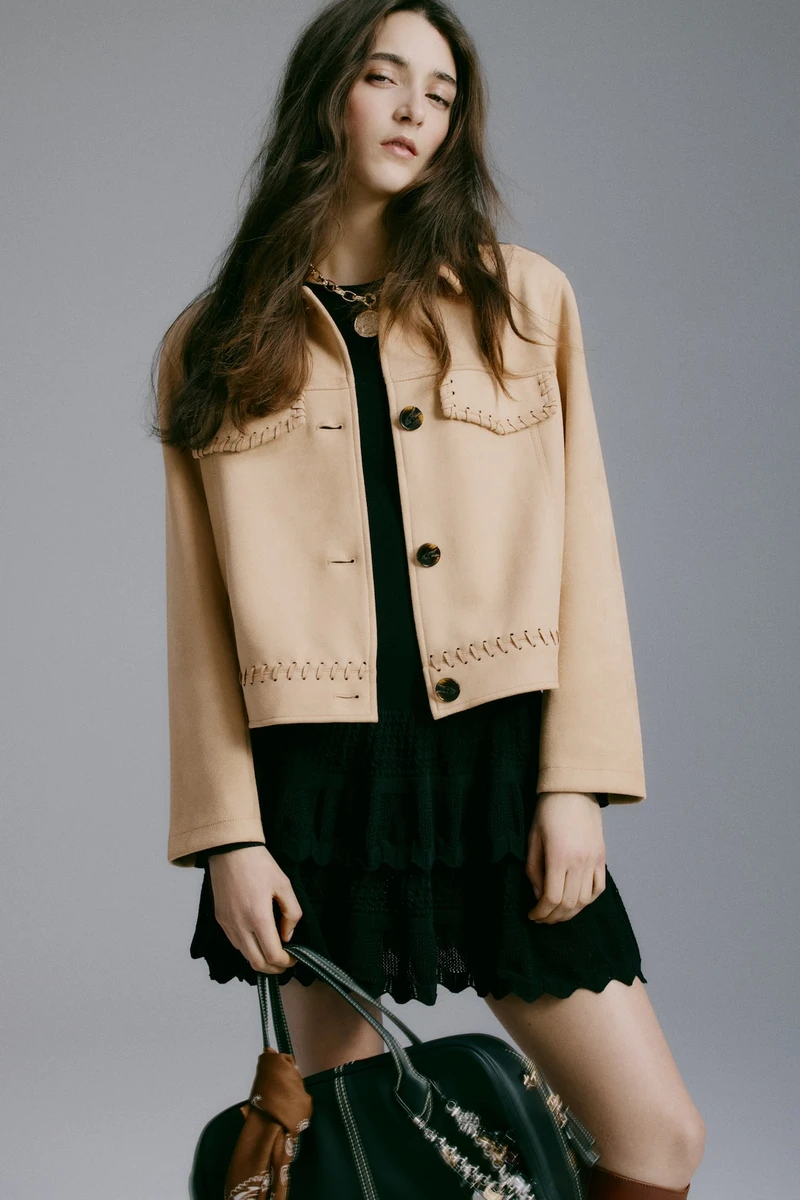 Veste courte - Beige - FEMME | H&M FR