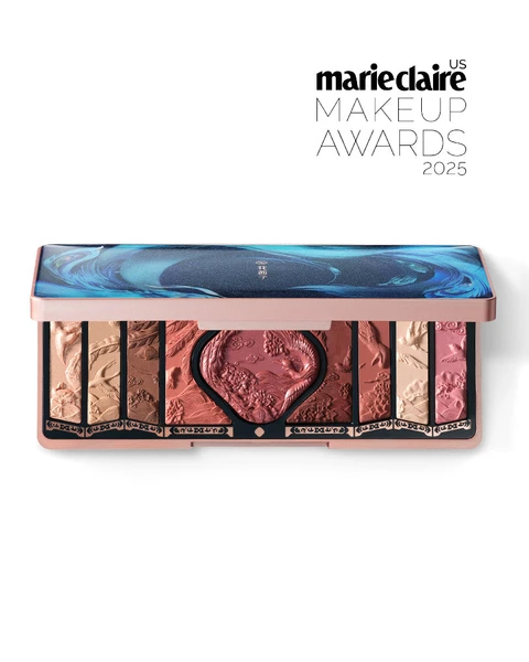 Palette de Maquillage avec Gravure Florale Phénix
