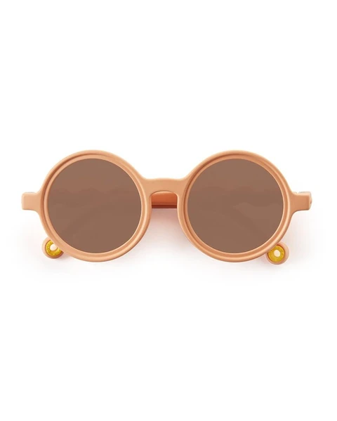 Lunettes de Soleil Rondes Bébé Verres Polarisés - Grapefruit Pink