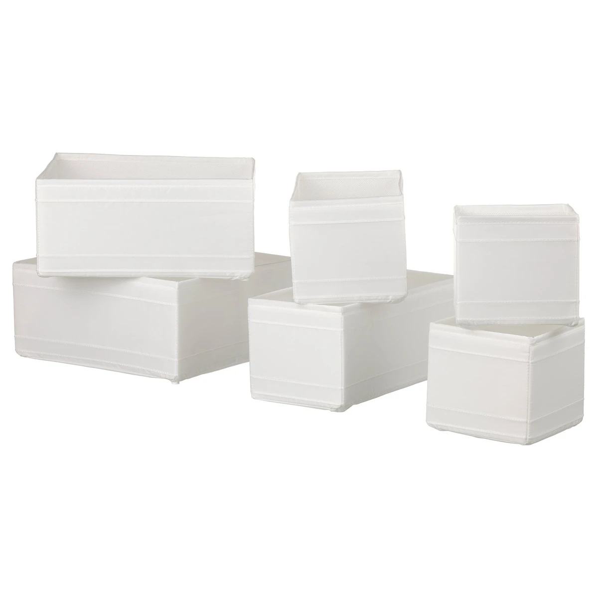 SKUBB Rangement, 6 pièces - blanc
