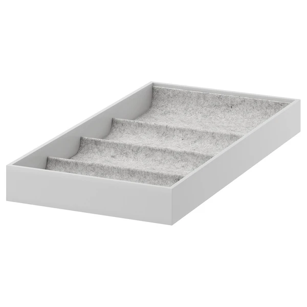 KOMPLEMENT Accessoire 4 compartiments - gris clair 25x53x5 cm