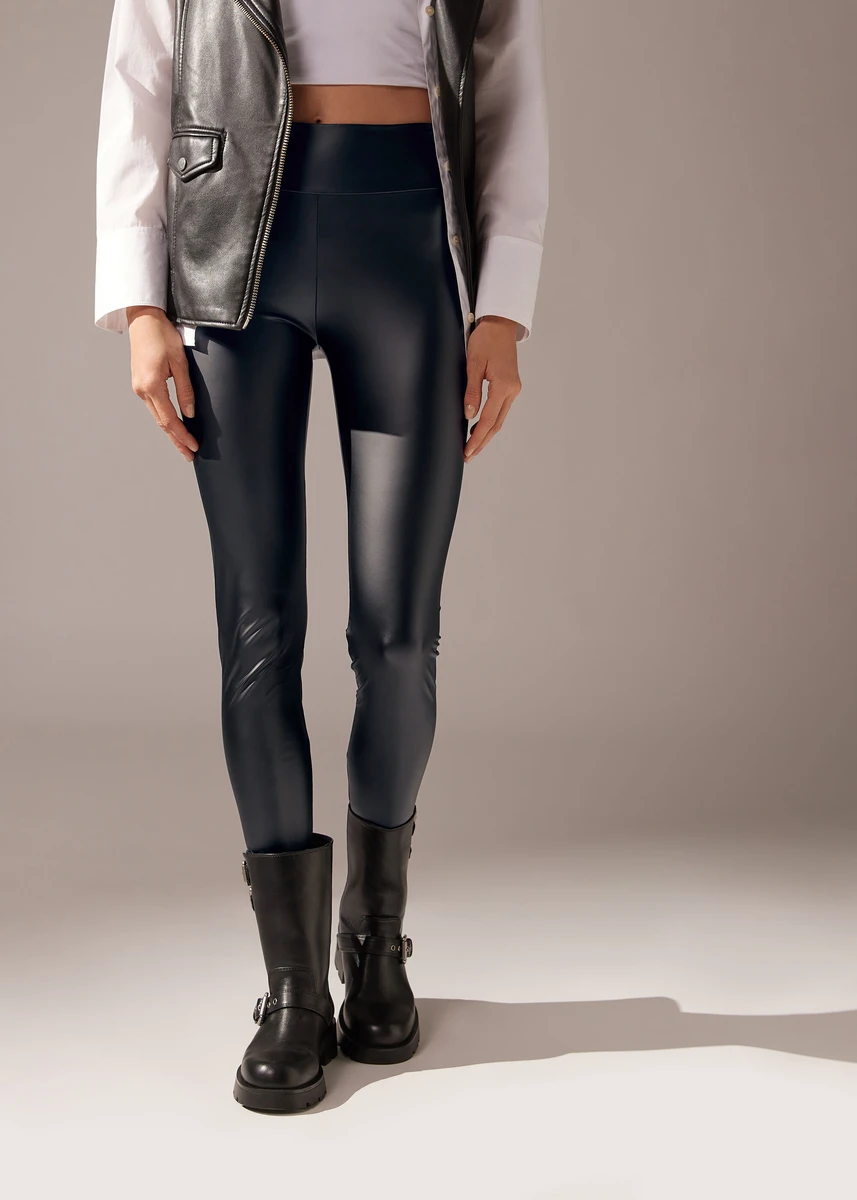 Legging Effet Cuir