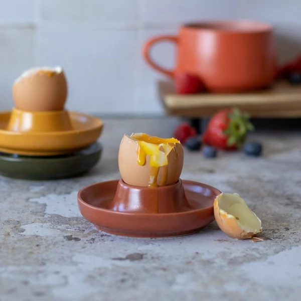 Coquetier Outo - Grès Paprika