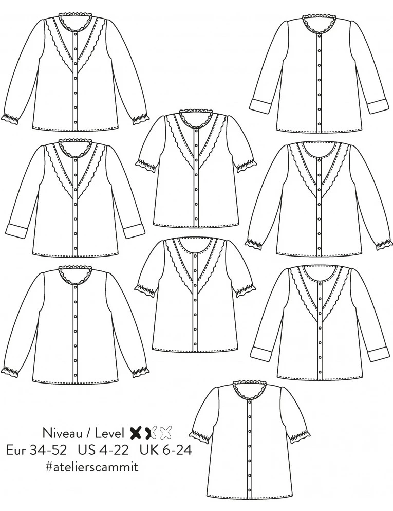 Patron Atelier Scämmit Blouse - Diapason