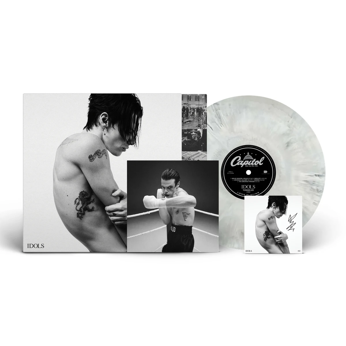 Idols “Distant Smoke” Vinyle Marbré + Carte dédicacée - Store Yungblud