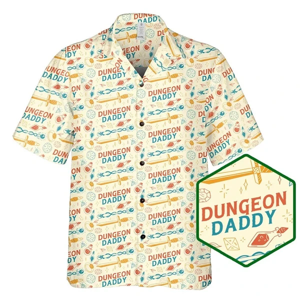 Dungeon Daddy DnD Hawaiian Shirt