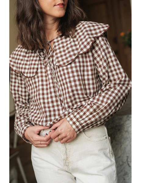 Blouse Claudie chocolat