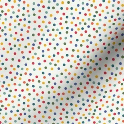 Simple rainbow dots colorful spots Fabric | Spoonflower