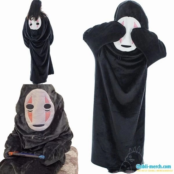 Spirited Away No Face Onesie - Pajamas Cosplay For Adults And Kids | Ghibli Merch Store