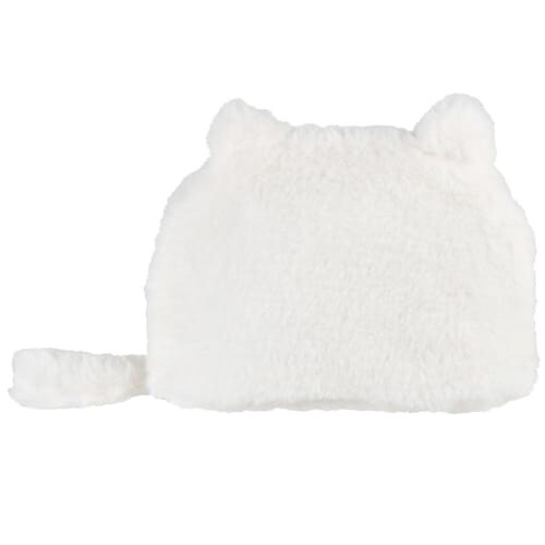 Trousse chat imitation fourrure blanche | Maisons du Monde