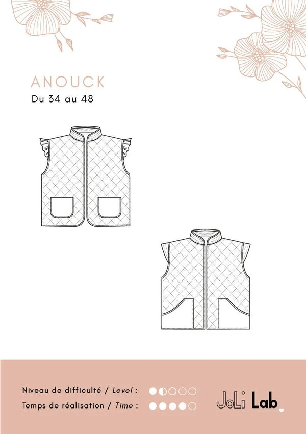 Gilet Anouck - Patron Couture PDF ou Pochette