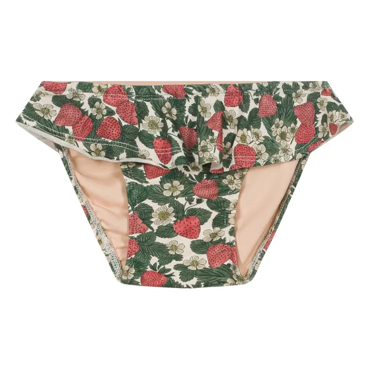 Culotte de Bain Fraises Coton Bio | Vert