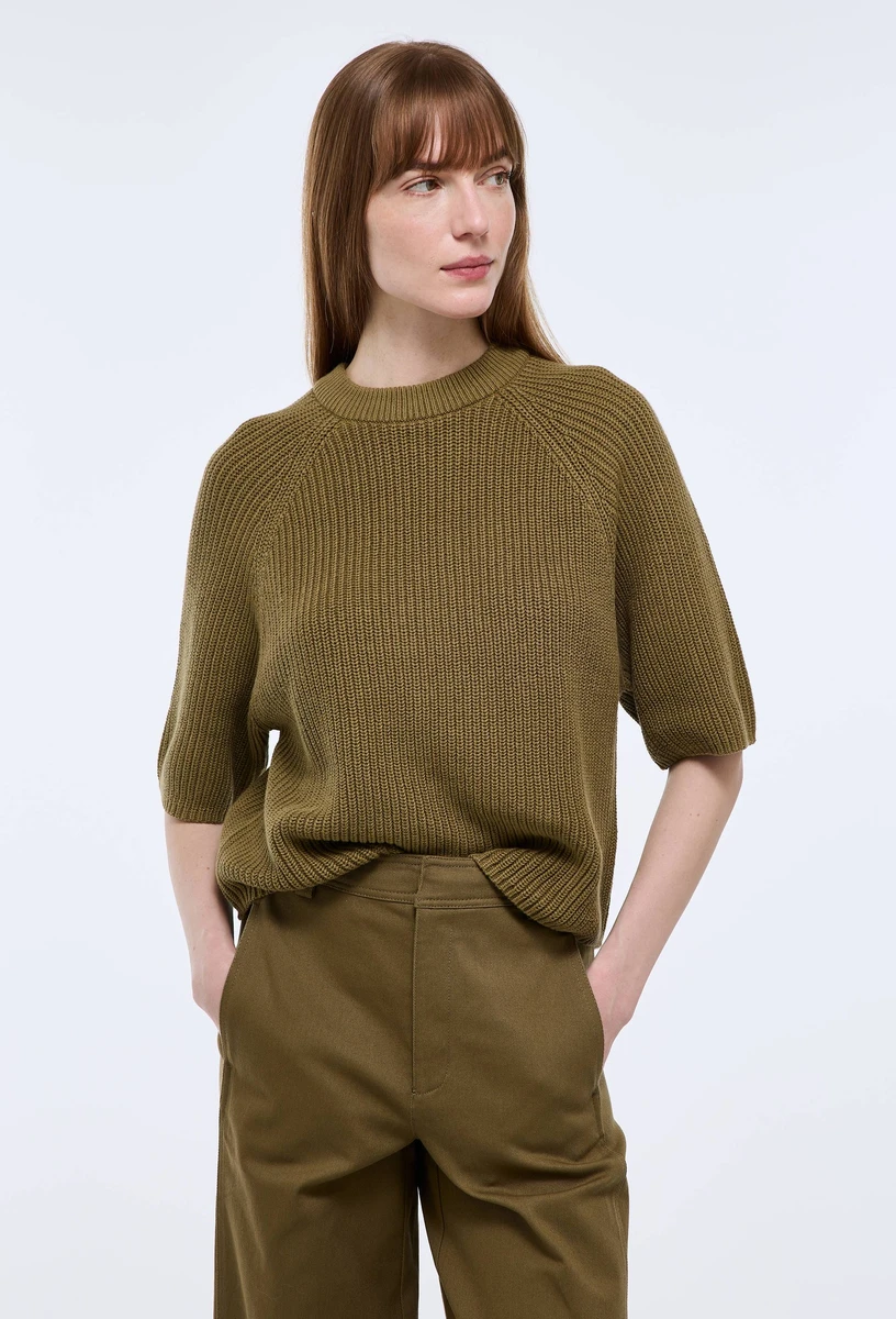 Pull manches courtes uni