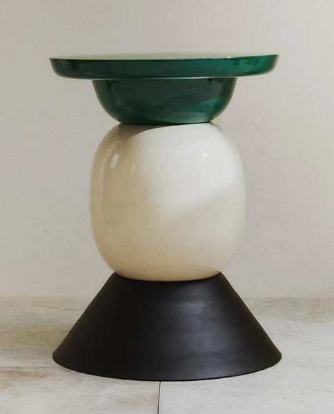 TABLE D'APPOINT BRILLANT MAT X COLLAGERIE | Zara Home France