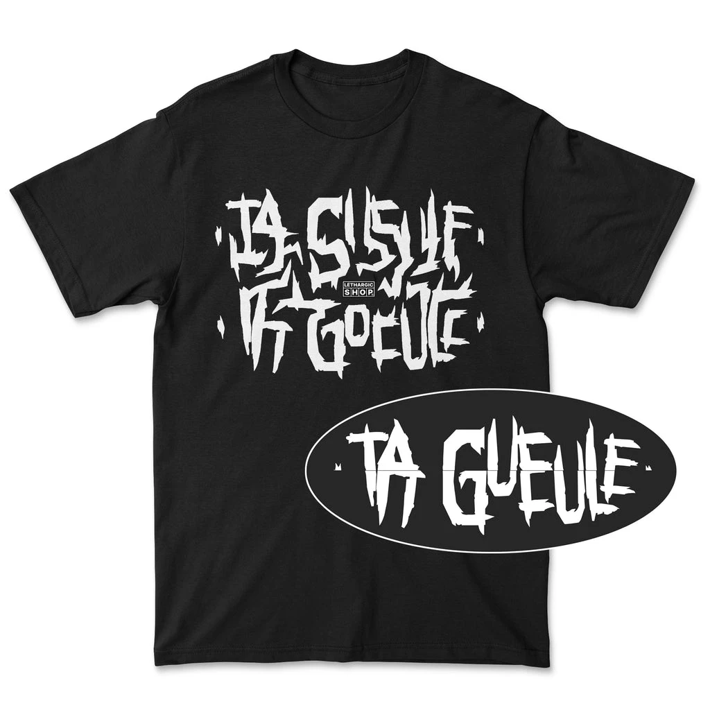 T-shirt premium 3XL - Message secret stylisé TA GUEULE 