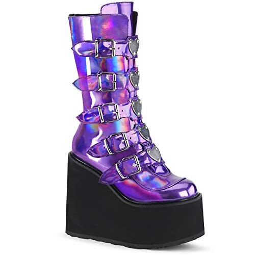Demonia SWING-230 Purple Holo UK 5 (EU 38)