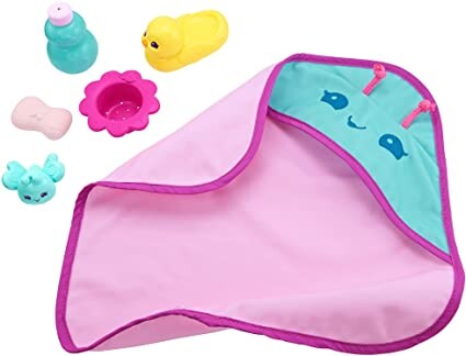 My Garden Baby coffret L’Heure du Bain, 6 accessoires pour poupon bébé papillon dont serviette, canard et flacon éclabousseur, pour enfant dès 3 ans, HBJ68 : Amazon.fr: Jeux et Jouets