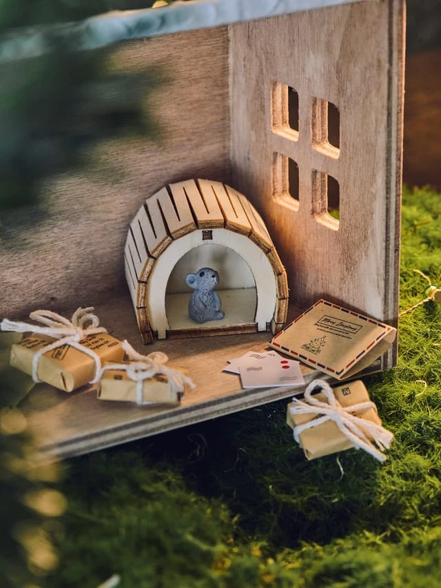 Mini-ensemble souris de Noël
