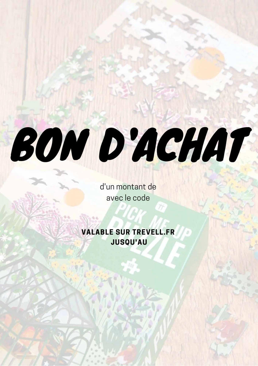 Chèque cadeau - - Puzzles E-shop - Trevell.fr