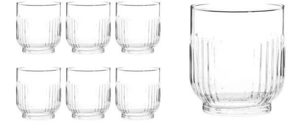 Gobelet en verre strié transparent TOKYO | Maisons du Monde