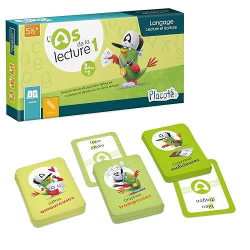 Placote – L'as de la lecture 1, Jeu éducatif 5½ ans à 8½ ans - PLA25