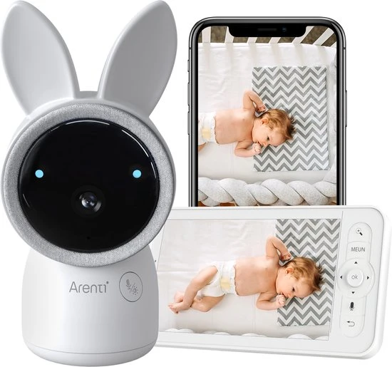 Arenti AINanny - Baby Monitor - Babyphone avec écran 5 pouces - Résolution Ultra HD 2K... | bol