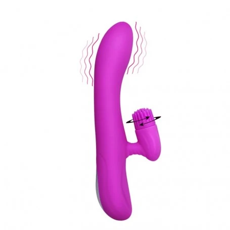 Stimulateur Rabbit Rotatif Elton Pretty Love - BoxCoquine